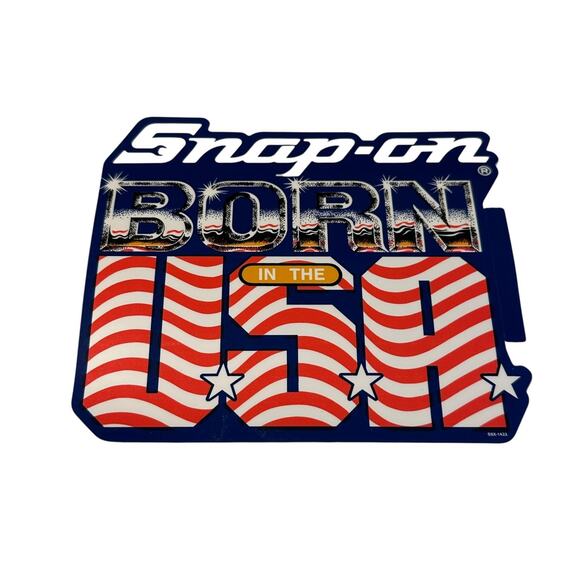 Vintage Snap-on Tools Tool Box Sticker USA Decal SSX1433 5 1/4" x 4 7/8" New - Picture 1 of 2